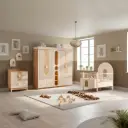 Vira Meşe Bebek Odası Takımı