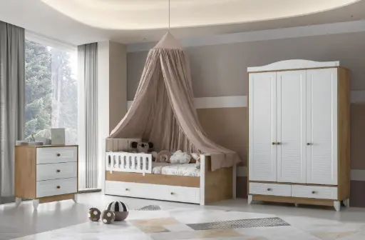 Safran 3 Kapılı Bebek Odası Takımı 